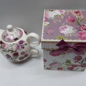 Pink Floral Teapot